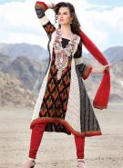 Длинное платье / туника из хлопка и шёлка, с рукавами три четверти + летние брюки цвета кармина и накидка