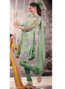 Болотное платье / туника из креп-жоржета, с прозрачными рукавами три четверти + летние брюки и накидка