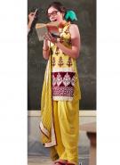 Платье / туника из креп-жоржета цвета старого льна, без рукавов + летние брюки и накидка