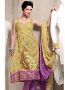 Длинное платье / туника из хлопка и шёлка цвета кожи буйвола, без рукавов + летние аметистовые брюки и накидка