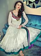 Белое длинное платье «в пол» из натурального индийского шёлка, с длинными кружевными рукавами