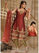 Бледно-карминное длинное платье / туника из шёлка, без рукавов + летние брюки цвета хаки и накидка