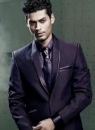 Сиреневый свадебный / вечерний мужской костюм-двойка + рубашка + галстук с брошью