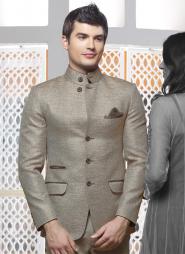 Кварцевый деловой мужской френч (воротник — стойка) + брюки