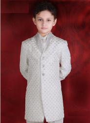 *Белый национальный индийский костюм для мальчиков от 2 до 16 лет