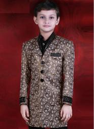 *Коричневый национальный индийский костюм для мальчиков от 2 до 16 лет