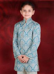 *Синий национальный индийский костюм для мальчиков от 2 до 16 лет