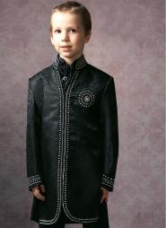 *Чёрный национальный индийский костюм для мальчиков от 2 до 16 лет