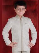 Кремовый костюм-двойка для мальчиков от 2 до 16 лет