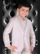 Белый костюм-двойка + рубашка для мальчиков от 2 до 16 лет