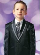 Серый костюм-тройка (классика, с жилетом) + рубашка + галстук для мальчиков от 2 до 16 лет