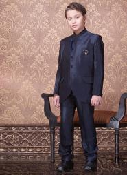 Праздничный френч цвета маренго + брюки для мальчиков от 2 до 16 лет