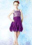 Сливовое нарядное платье / сарафан на тонких брителях для девочек от 2 до 16 лет