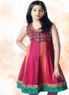 Яркое платье с короткими рукавами + летние брюки для девочек от до 16 лет