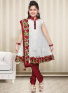 Белое платье с длинными полупрозрачными рукавами + летние сангиновые брюки для девочек от 6 до 16 лет