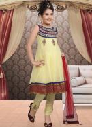 Лимонно-кремовое платье без рукавов + летние лимонно-кремовые брюки для девочек от 6 до 16 лет