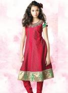 Светло-вишнёвое платье с короткими рукавами + летние брюки для девочек от 6 до 16 лет