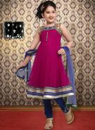 Розовое платье на широких брителях + летние полуночно-синие брюки для девочек от 6 до 16 лет