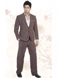 Серый современный мужской костюм-двойка + рубашка