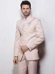 Кремовый мужской френч (воротник — стойка) + брюки