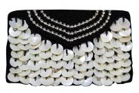 Индийская маленькая сумочка (клатч), вышитая бисером, украшенная стразами