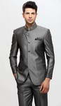 Серый мужской костюм-двойка