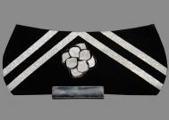 Чёрная индийская небольшая сумка (клатч) из бархата