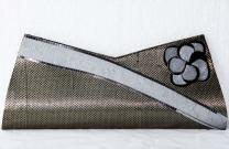 Чёрная индийская маленькая сумочка (клатч) из парчи