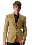 Жёлто-коричневый мужской пиджак