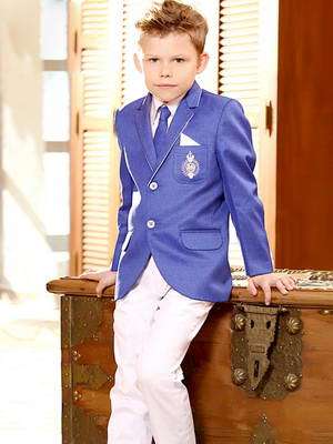Сиреневый стильный пиджак для мальчика + белые брюки + белая рубашка +сиреневый галстук