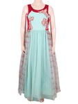 Длинное платье цвета электрик, без рукавов, для девочки от 2 до 10 лет