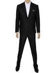 Чёрный мужской костюм-двойка