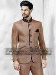 Светло-коричневый мужской костюм-двойка