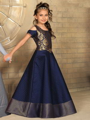 dark blue maxi dress