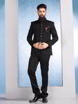Чёрный мужской костюм-двойка