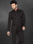 Чёрный мужской костюм-двойка