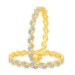 Позолоченные индийские браслеты с белыми стразами