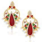 Позолоченные индийские серьги