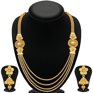 Золотистое индийское украшение на шею