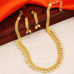 Позолоченное индийское ожерелье + серьги