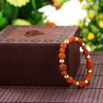 Мужской индийский браслет с семенами рудракши