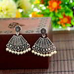 Серебрянные индийские серьги