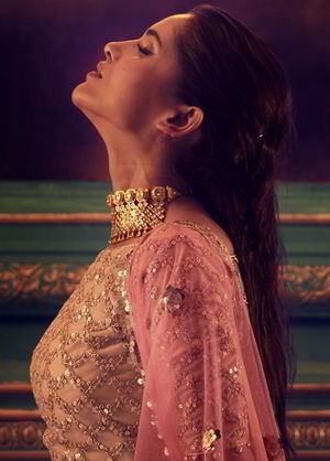 Национальный индийский женский свадебный костюм лехенга (ленга) чоли