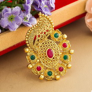 Позолоченное индийское кольцо