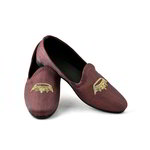 Тёмные мужские моджари, украшенные вышивкой люрексом