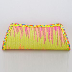 Разноцветная шёлковая женская сумочка-клатч