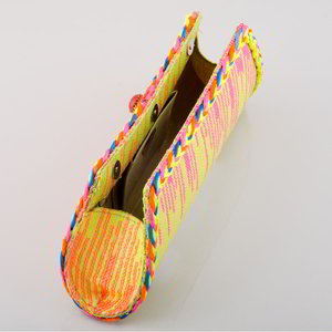 Разноцветная шёлковая женская сумочка-клатч
