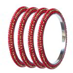 *Бордовый и золотой латунный индийский браслет со стразами, искусственными камнями