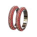 *Бордовый и золотой латунный индийский браслет со стразами, искусственными камнями