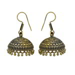 *Золотые латунные индийские серьги с бисером